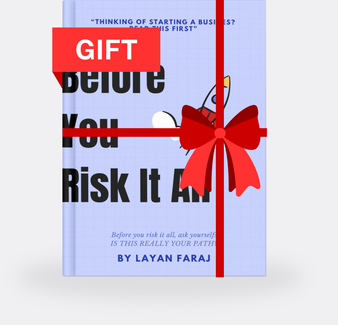 Free ebook gift about starting a business without risk.