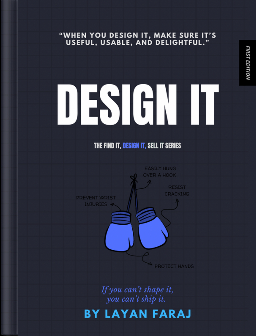 Book cover of "Design It" by Layan Faraj- guide to designing innovative products and services.